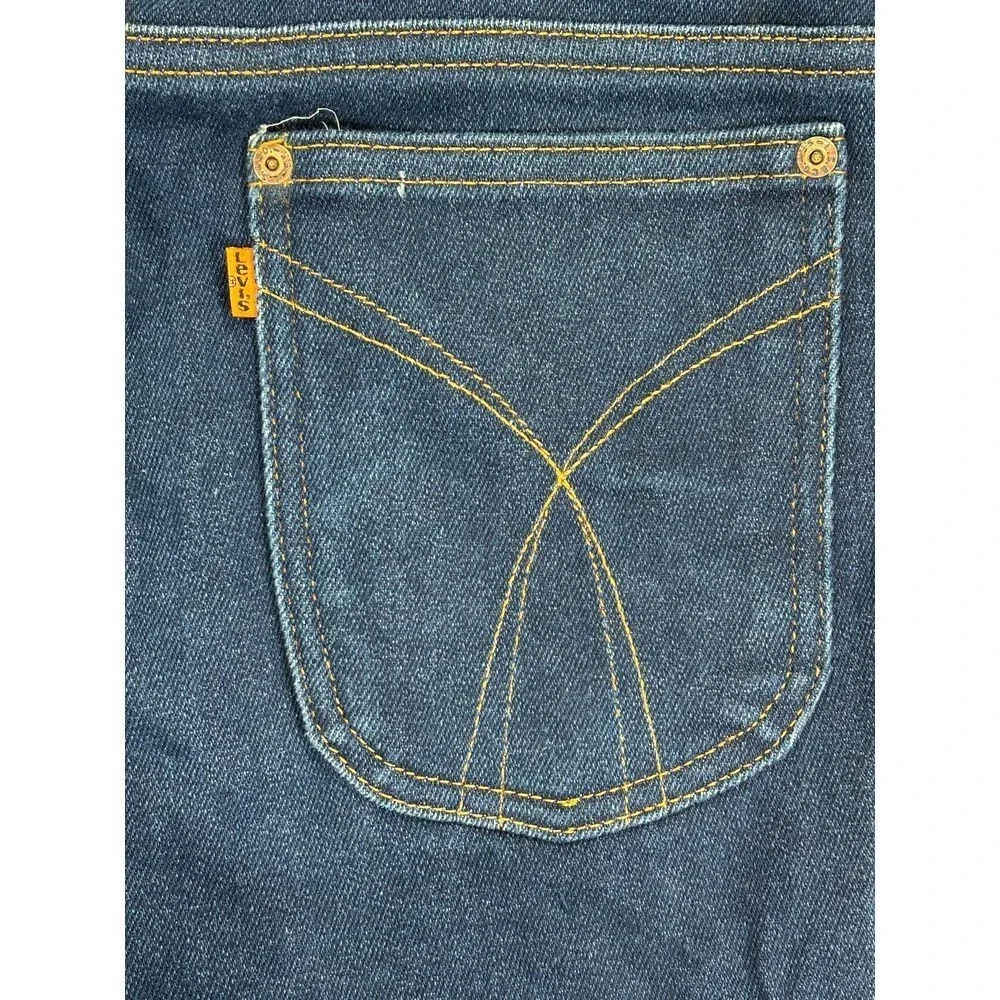 Levi's Vintage Orange Tab Mens 38 Dark Denim Blue Jeans Straight Leg‎ OrangeTab